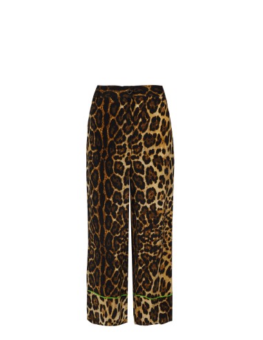 Pantalón pijamero animal print marrón